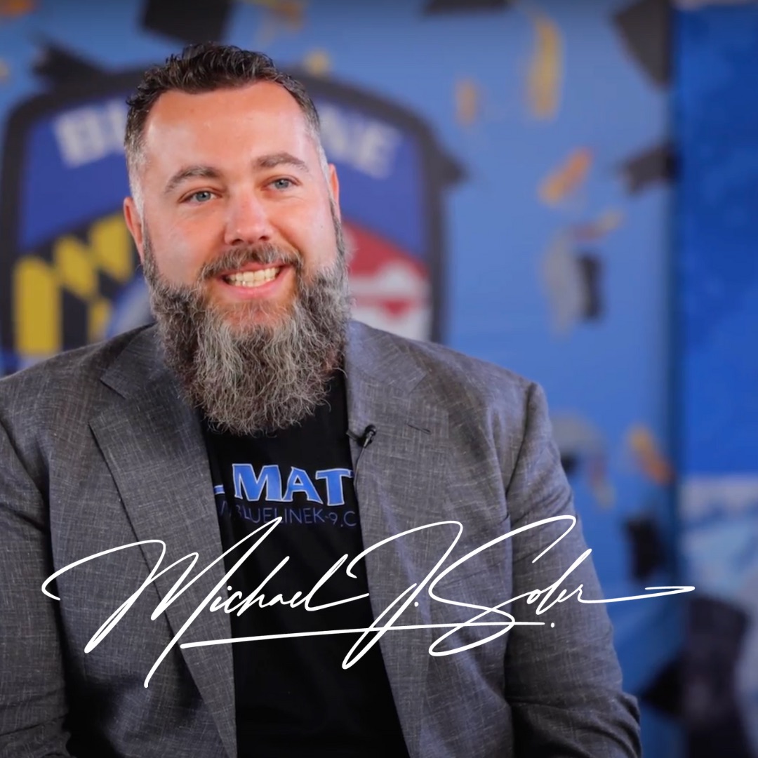 Michael J Soler, founder of Blue Line K-9